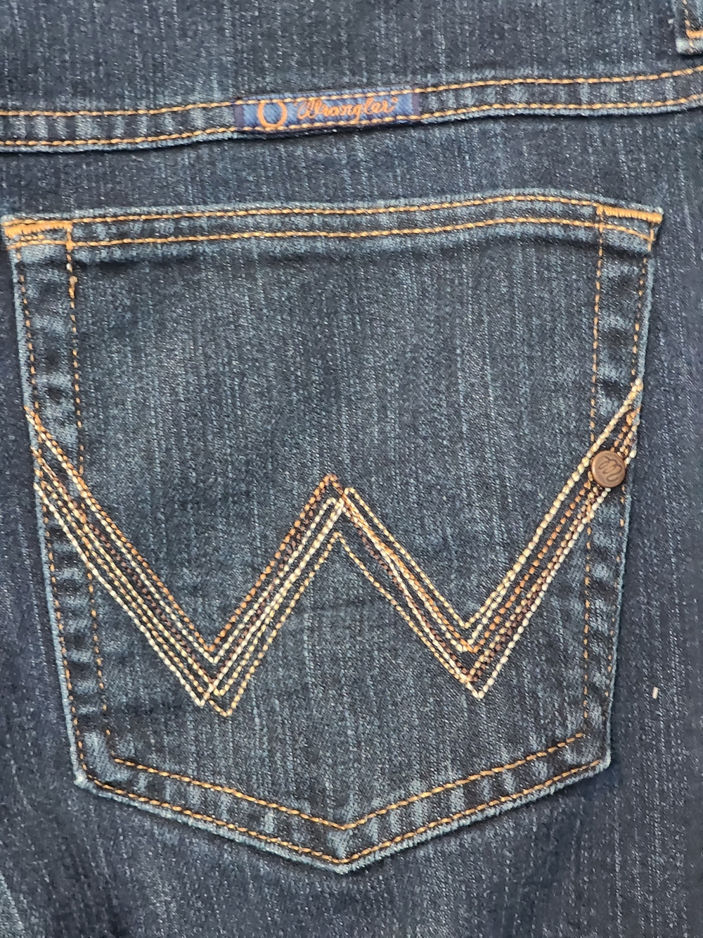 Vintage WRANGLER Q Baby bootcut jeans Plus Size 17/18 34 - Picture 9 of 16